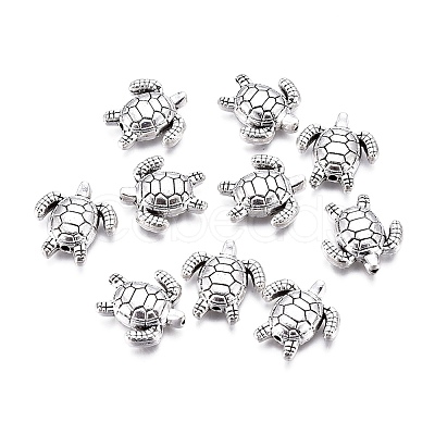 Tibetan Style Alloy Beads X-TIBEB-L004-031AS-1