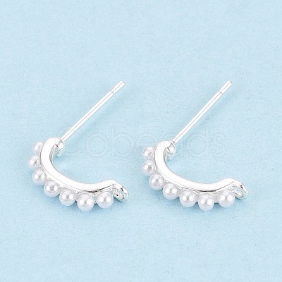 Brass Stud Earring Findings KK-WH20009-18S-1
