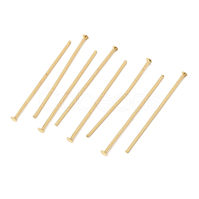 SHEGRACE Brass Flat Head Pins XGR0085G-33G-1