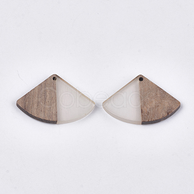 Resin & Walnut Wood Pendants RESI-S358-86B-01-1