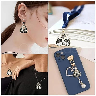 12Pcs 4 Styles Alloy Pendants ENAM-YW0006-41-1
