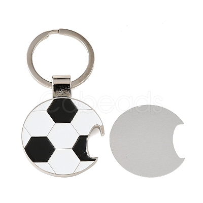 Football Alloy Sublimation Blanks Keychains AL-CBAF9A1-01P-1