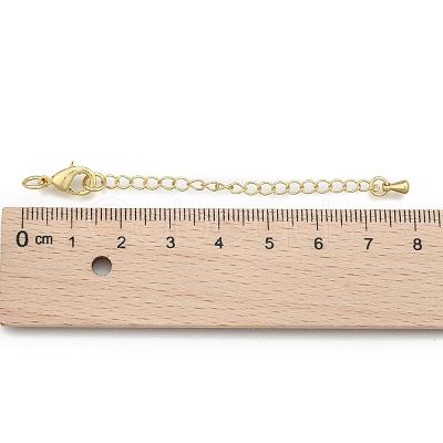 Long-Lasting Plated Brass Chain Extender KK-F711-09G-1