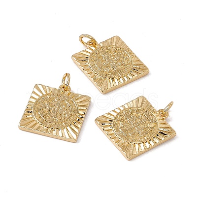 Brass Pendants KK-G439-49G-1