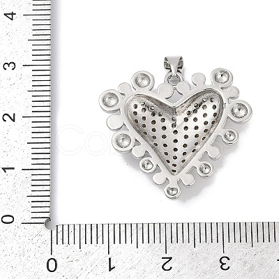 Brass Micro Pave Cubic Zirconia Pendants KK-A241-07P-1