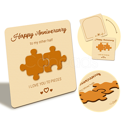 Wooden Commemorative Cards WOOD-WH0040-004-1