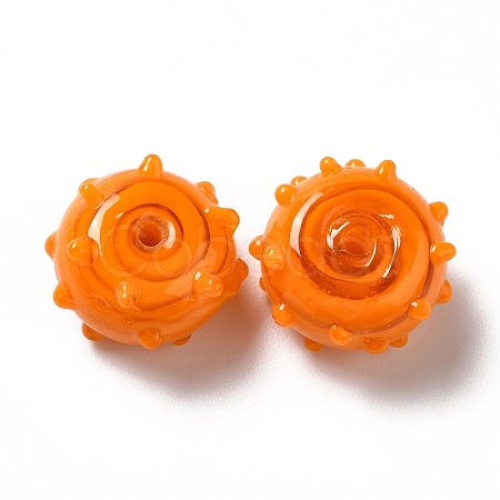 Handmade Bumpy Lampwork Beads LAMP-E023-06D-1