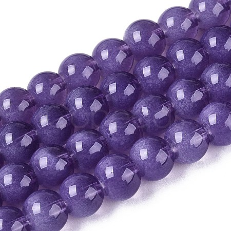 Transparent Glass Imitation Cat Eye Beads Strands GLAA-Q110-01B-03-1