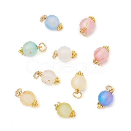 Frosted Transparent Acrylic Pendants PALLOY-JF04174-02-SS-1