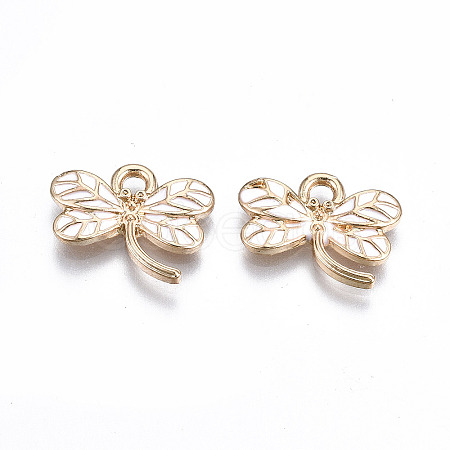 Light Gold Plated Alloy Pendants LS-ENAM-T009-69E-RS-1