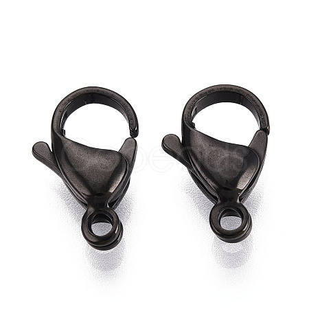 304 Stainless Steel Lobster Claw Clasps LS-STAS-T065-15mm-34B-1
