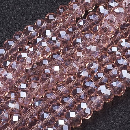 Glass Beads Strands GR10MMY-39L-1