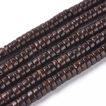 Coconut Beads Strands X-COCO-O009-03-4x2mm-1