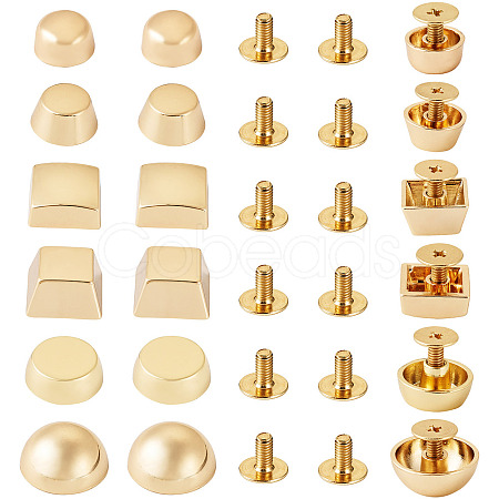 12Pcs 6 Styles Alloy Decoration Rivets DIY-TA0011-08-1