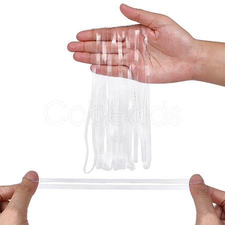 Transparent TPU Rubber Binding Band AJEW-NB0008-13C-1