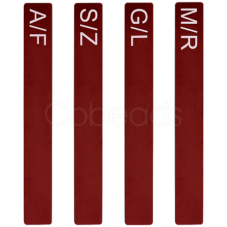 4Pcs 4 Styles Acrylic Book Divider AJEW-BC0008-27B-1
