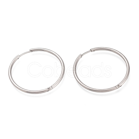 Tarnish Resistant 201 Stainless Steel Huggie Hoop Earrings EJEW-O095-02H-1