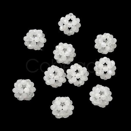 Natural White Moonstone Woven Beads GG-CBA2E9C-F18-01-1