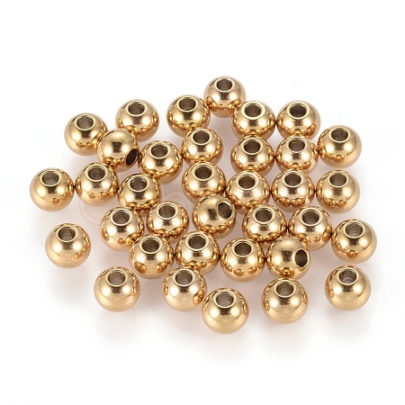 Ion Plating(IP) 202 Stainless Steel Rondelle Spacer Beads STAS-F094-06C-G-1