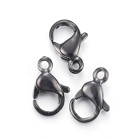 304 Stainless Steel Lobster Claw Clasps STAS-H353-E-02B-1