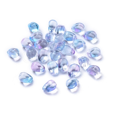 Transparent Glass Charms GLAA-O017-02A-1