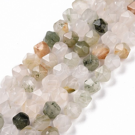 Natural Tianshan Cui Quartzite Beads Strands G-G990-F06-1