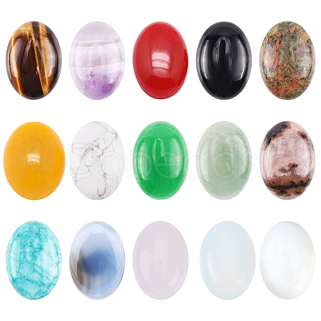 SUNNYCLUE Gemstone Cabochons G-SC0001-13-1