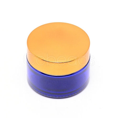 Glass Cream Jar CON-WH0076-01B-1
