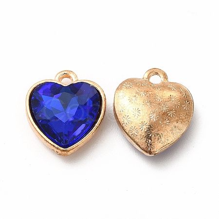 Faceted Glass Rhinestone Pendants GLAA-I051-B17-1