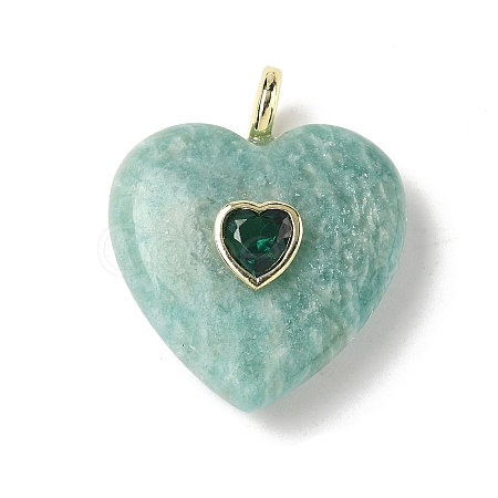 Natural Amazonite Pendants X-G-C274-04E-1