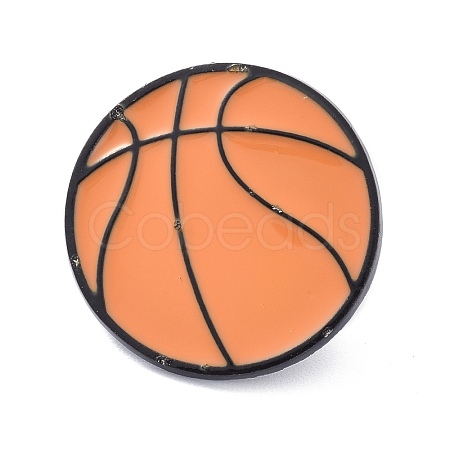 Basketball Alloy Enamel Brooch JEWB-K005-04-1