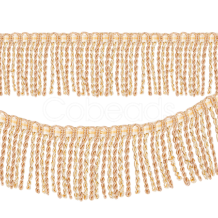 Two Tone Polyester Twisted Rope Tassel Fringe Trimming DIY-WH0304-703B-1