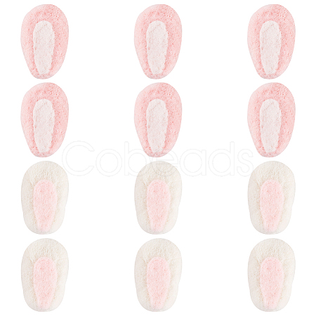 12Pcs 2 Colors Felt Rabbit Ear Ornament Accessories FIND-FG0002-31-1