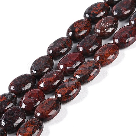 Natural Brecciated Jasper Beads Strands G-H029-A01-01-1