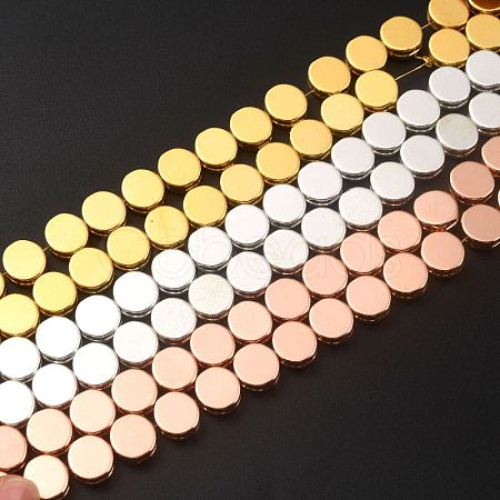 Non-magnetic Synthetic Hematite Beads Strands G-B014-02-1