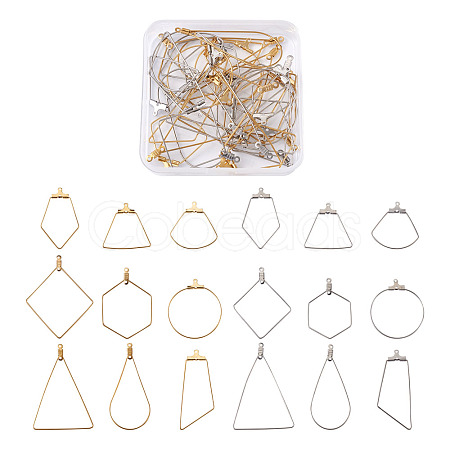 Stainless Steel Wire Pendants STAS-TA0004-43-1