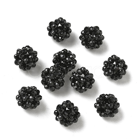 Natural Black Spinel Woven Beads GG-CBA2E9C-F26-01-1