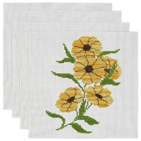 PVC & Polyester Cross-stitch Cloth DIY-WH0010-51B-1