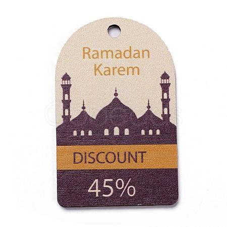 Ramadan Theme Wood Pendants WOOD-C011-06F-1
