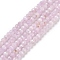 Natural Kunzite Beads Strands, Faceted, Round, 2mm, Hole: 0.3mm, about 189pcs/strand, 15.55 inch(39.5cm)