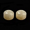 Resin Imitation Cat Eyes European Beads, Large Hole Beads, Rondelle, Wheat, 12.5x10mm, Hole: 5mm