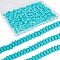 SUNNYCLUE 3 Strands Handmade Polymer Clay Beads Strands, for DIY Jewelry Crafts Supplies, Flat Round, Medium Turquoise, 6~7x3mm, Hole: 1.5mm, about 113~116pcs/strand, 15.55 inch~16.14 inch(39.5~41cm)