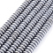 Electroplate Non-magnetic Synthetic Hematite Heishi Beads Strands, Flat Round/Disc, Platinum Plated, 8x3mm, Hole: 1mm, about 76pcs/strand, 10 inch