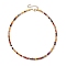 Faceted Round Natural Agate(Dyed & Heated) Beaded Necklaces for Women, Sienna, 15.94 inch(40.5cm)