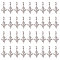 CHGCRAFT 36Pcs Alloy European Dangle Charms, Large Hole Pendants, Dragon, Platinum, 31mm, Pendant: 20.5x15.5x7.5mm, Hole: 4mm