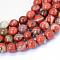 Natural Red Jasper Round Bead Strands, 8~8.5mm, Hole: 1mm, about 45~47pcs/strand, 15 inch