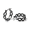 304 Stainless Steel Oval Link Chunky Hoop Earrings for Women EJEW-P197-06EB-2