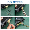 12 Sets 3 Colors Alloy Bag Side U Ring Hook DIY-WR0001-87-3
