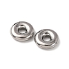 304 Stainless Steel European Beads STAS-D383-01B-P-2