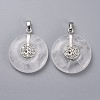 Natural Quartz Crystal Pendants G-F640-F08-1